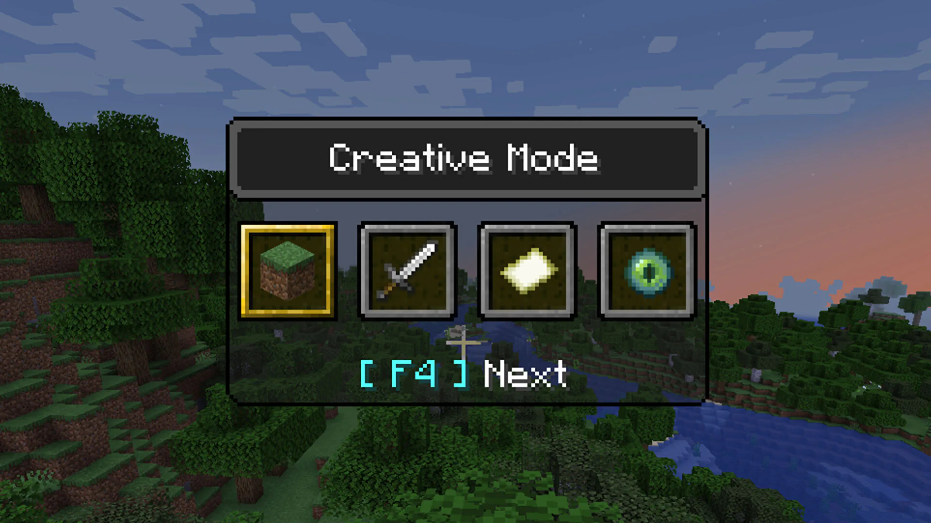 Hướng dẫn cách đổi chế độ trong game Minecraft