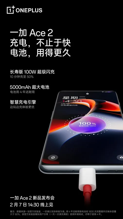 OnePlus Ace 2 sắp ra mắt sẽ có chip quản lý riêng cho pin bên trong