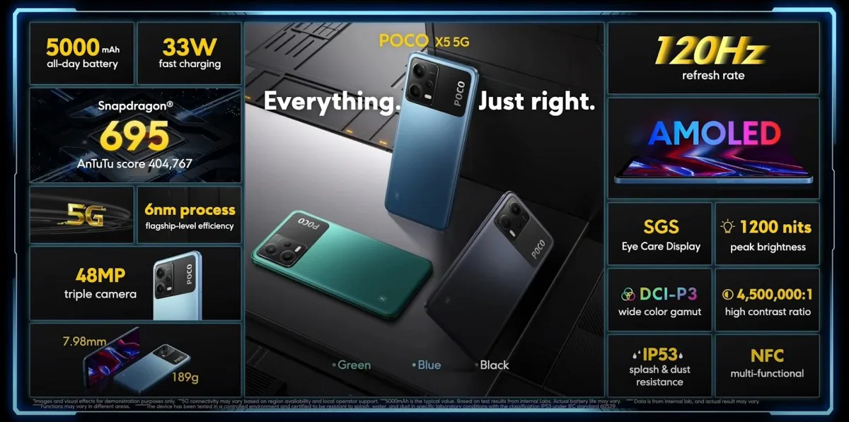 Xiaomi ra mắt Poco X5 Pro trang bị chip Snapdragon 778G