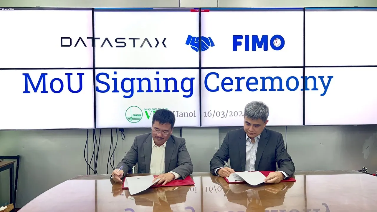 DataStax ký kết hợp tác với FIMO nhằm nâng cao kiến thức chuyên môn về thành phố thông minh của Việt Nam với dữ liệu thời gian thực