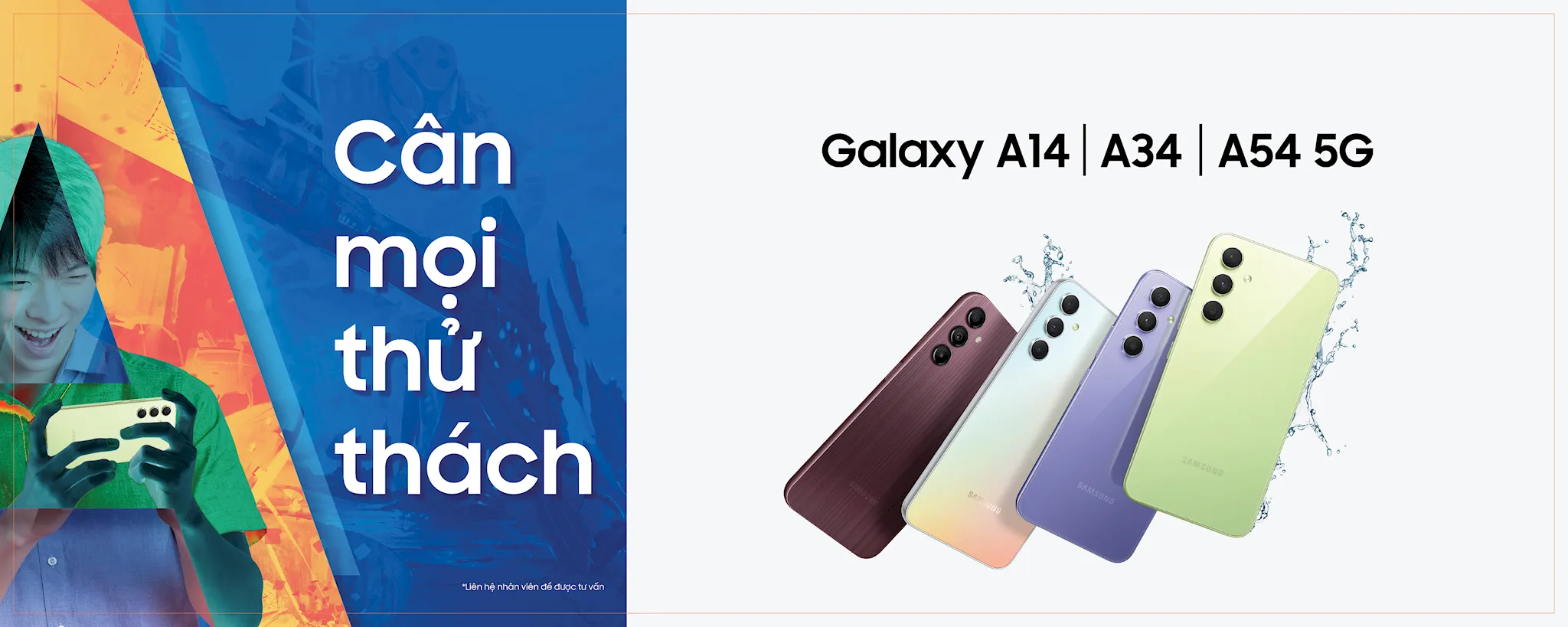 Samsung ra mắt thế hệ Galaxy A series chiến game cực đỉnh A54 5G, A34 5G và A14 LTE