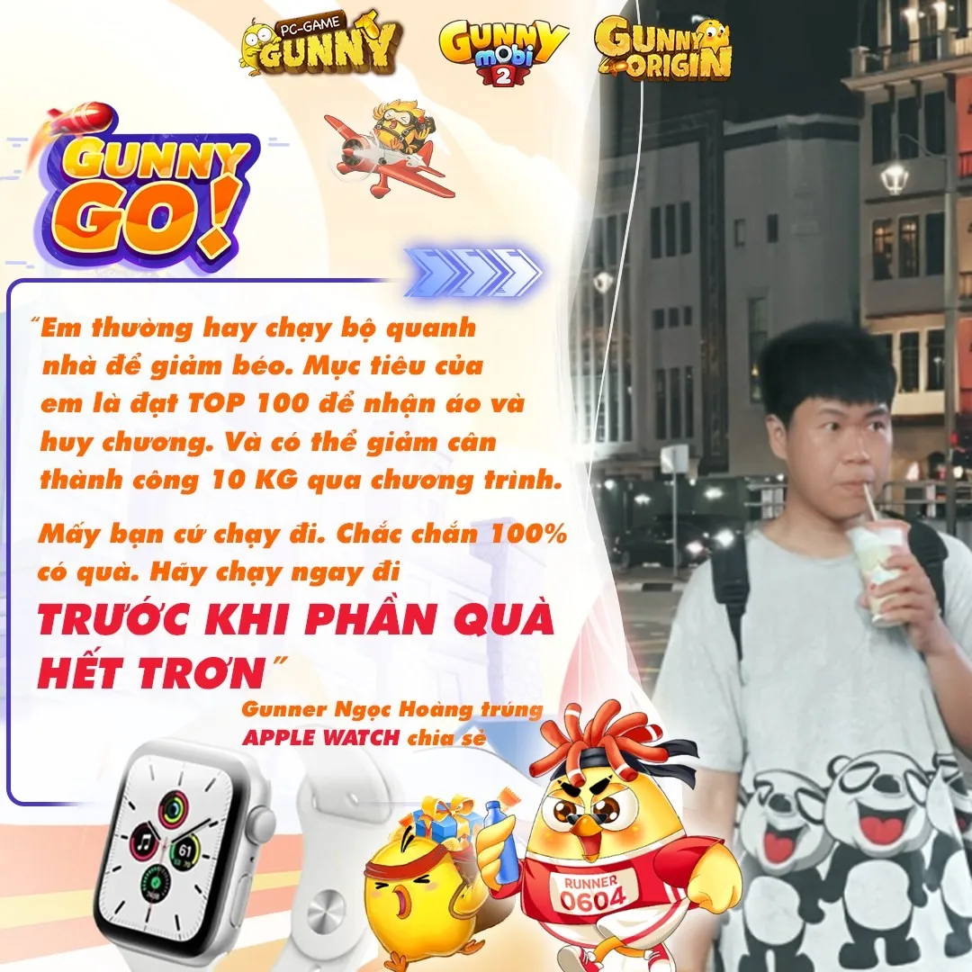 Gunny GO! - Giải chạy đầu tiên quy tụ hơn 4000 người chơi của cả ba tựa game