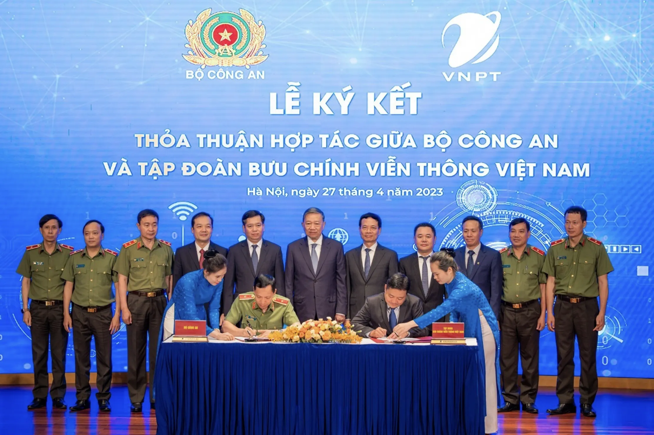 Bộ Công An và Tập đoàn VNPT ký kết thỏa thuận hợp tác