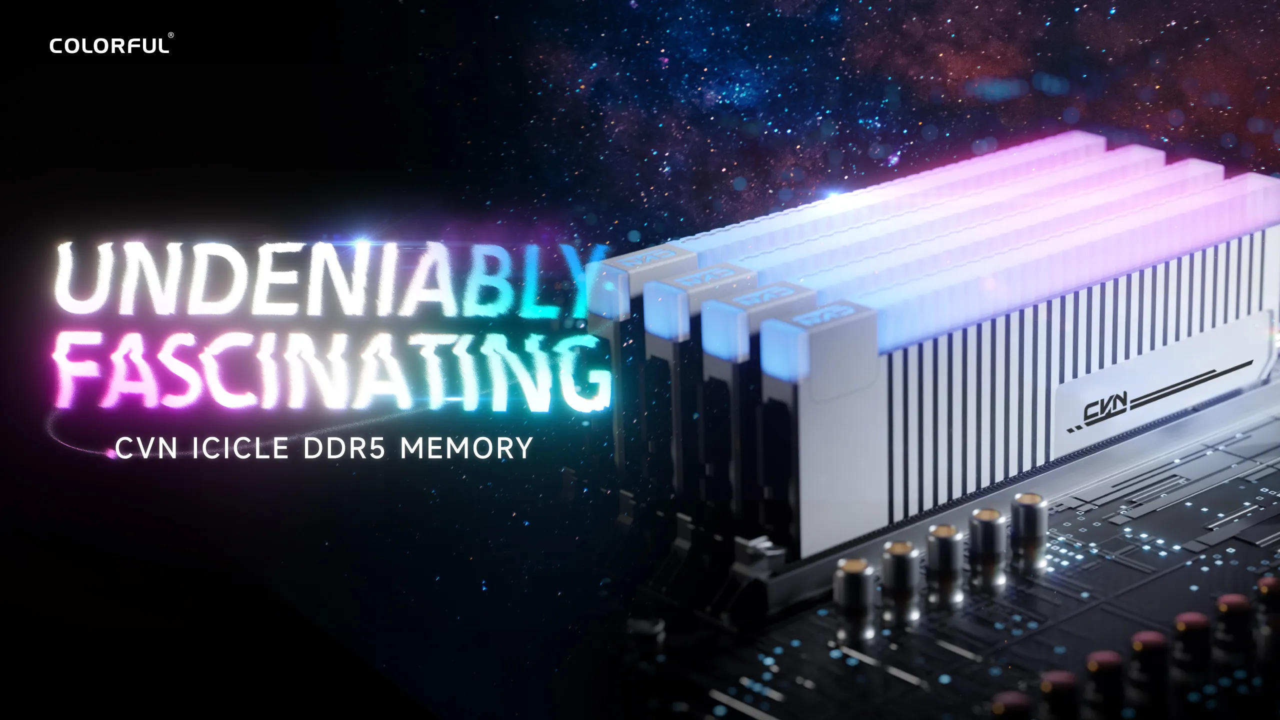 COLORFUL ra mắt bộ nhớ RAM CVN ICICLE DDR5 dành cho người dùng yêu thích ép xung