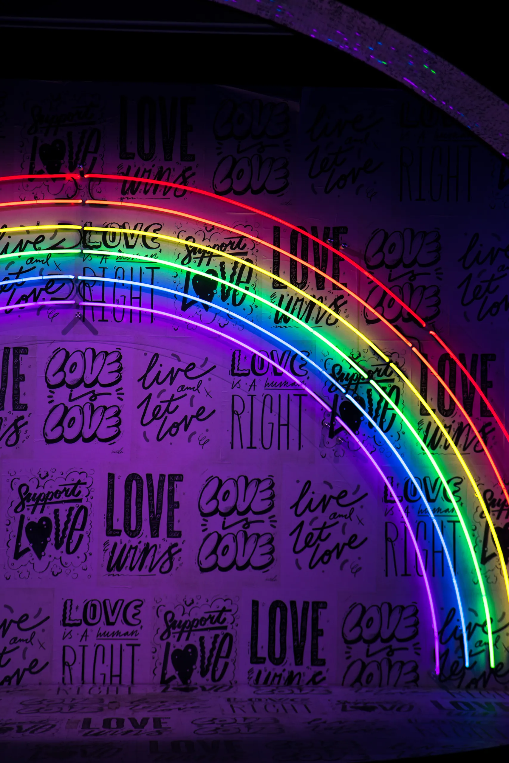Rainbow Ombre Wallpaper Mural | Hovia