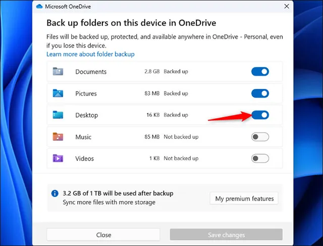 Hướng dẫn tắt tính năng đồng bộ shortcut màn hình desktop của OneDrive trên máy tính Windows