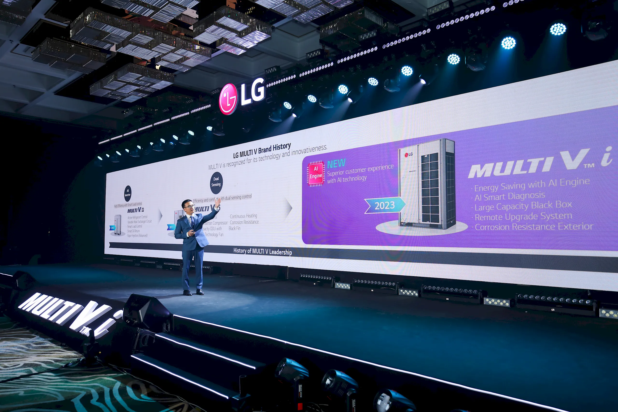 LG tổ chức sự kiện ra mắt điều hòa hệ thống Multi V i ứng dụng trí tuệ nhân tạo và giới thiệu hệ sinh thái các thiết bị lọc khí