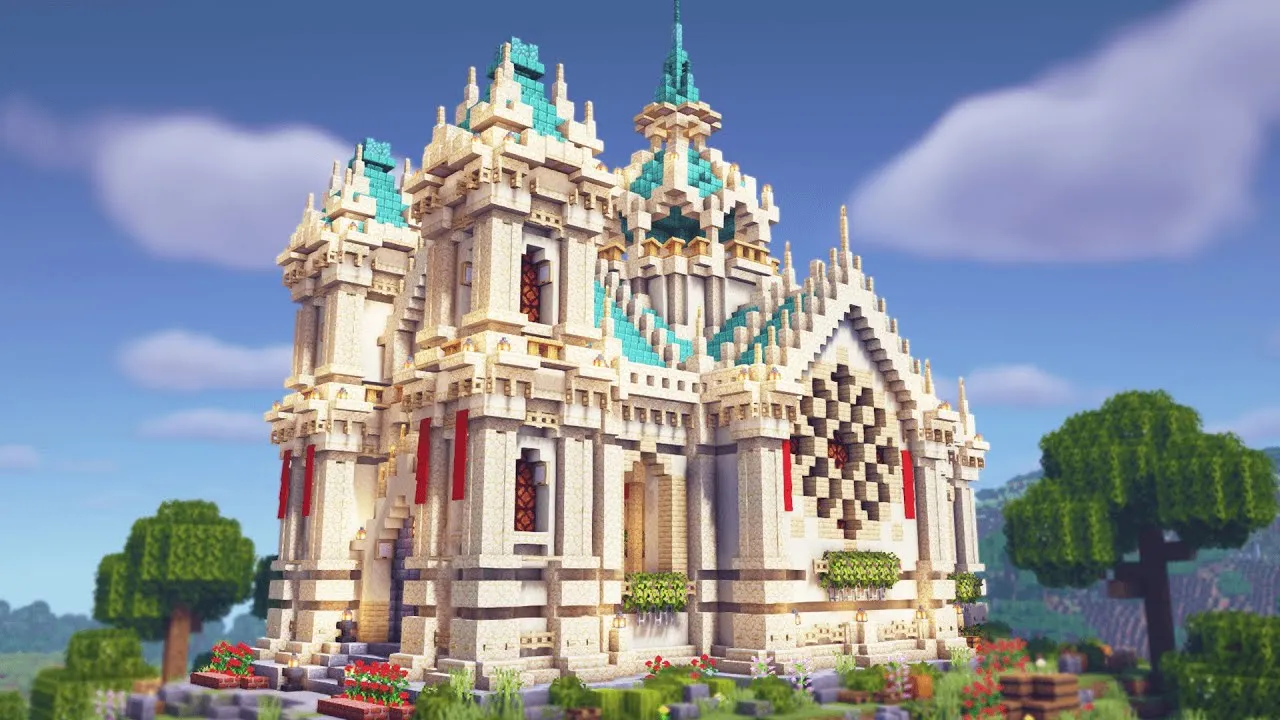 Hướng dẫn cách xây thánh đường đồ sộ trong Minecraft