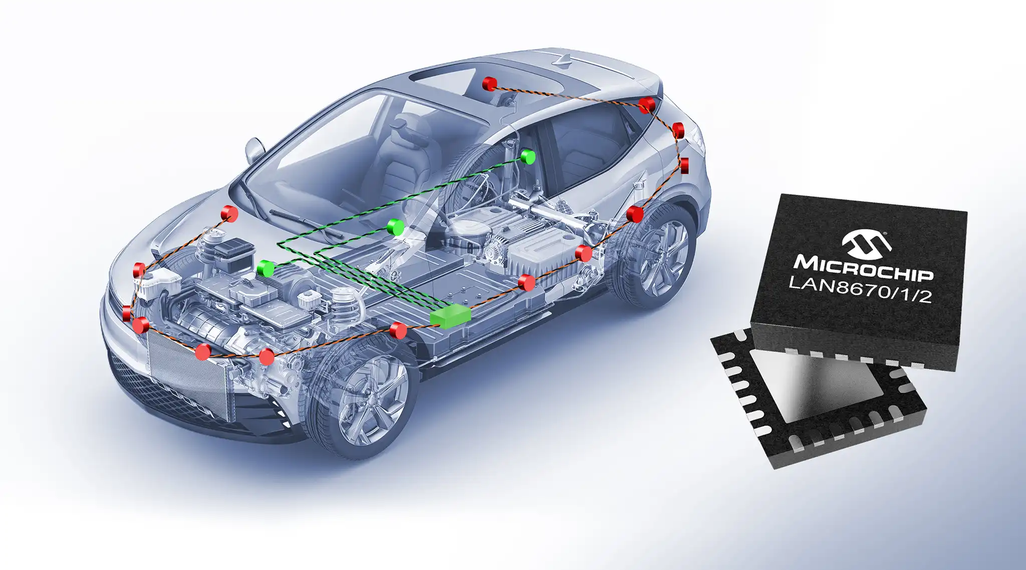 Microchip giới thiệu các thiết bị Ethernet 10BASE-T1S đầu tiên đáp ứng tiêu chuẩn sử dụng trên ô tô