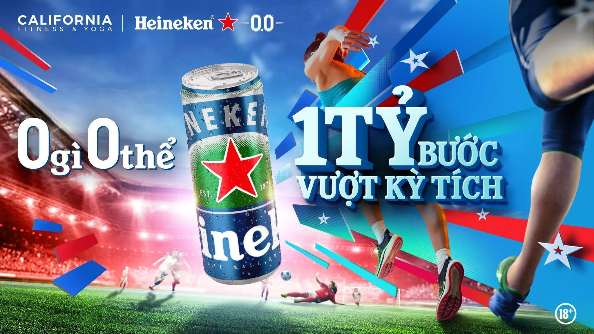 Hơn 10,000 người cùng cán mốc 1.3 tỷ bước chân với tinh thần 0 gì 0 thể của Heineken® 0.0