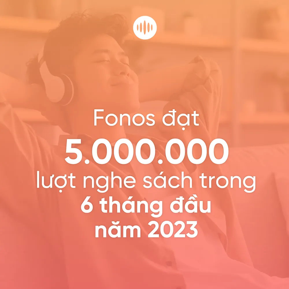 Ứng dụng Fonos vượt mốc 5 triệu lượt nghe sách nói nửa đầu năm 2023