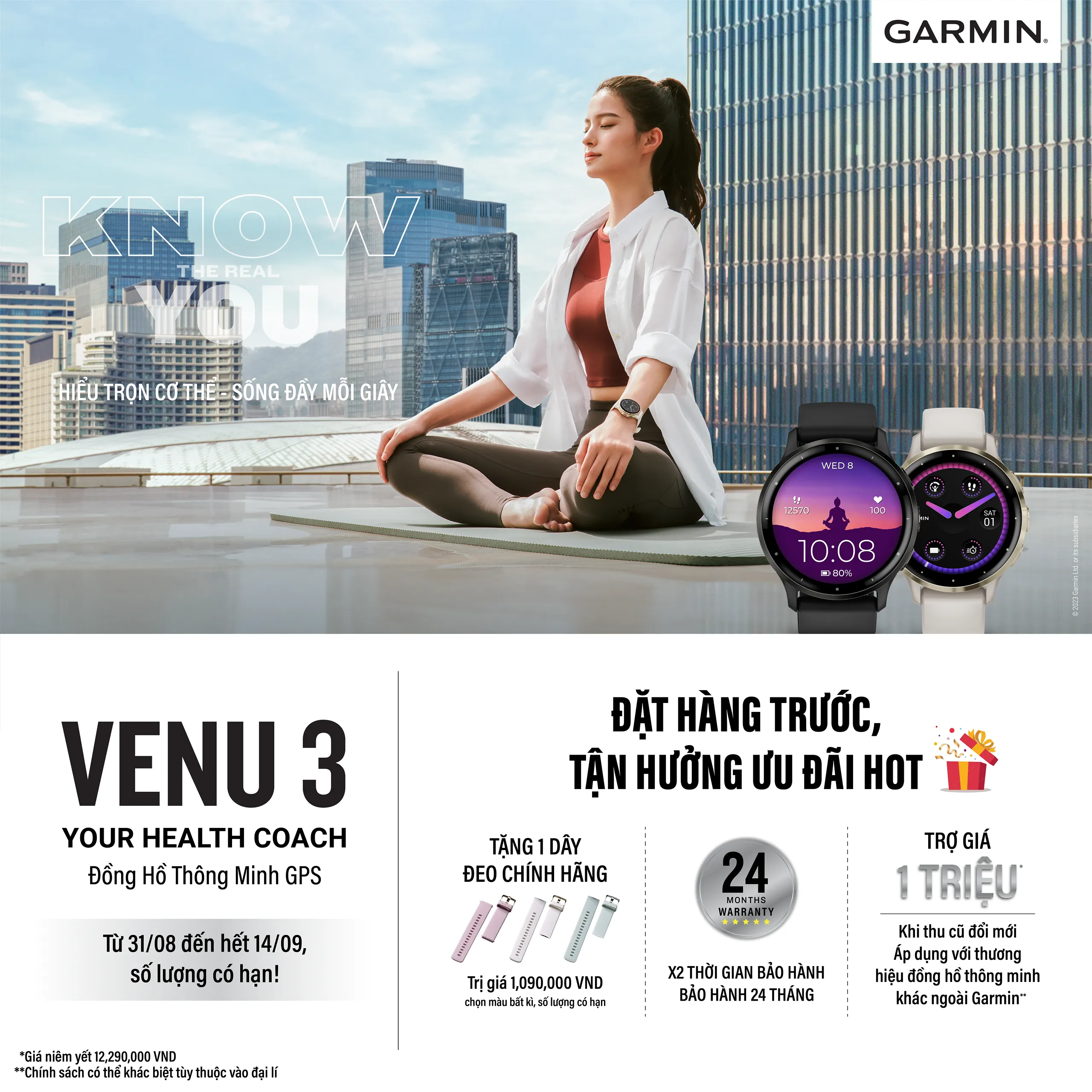 Garmin Venu 3 ra mắt: Cố vấn sức khỏe toàn diện, đồng hành cùng bạn trên mọi hành trình