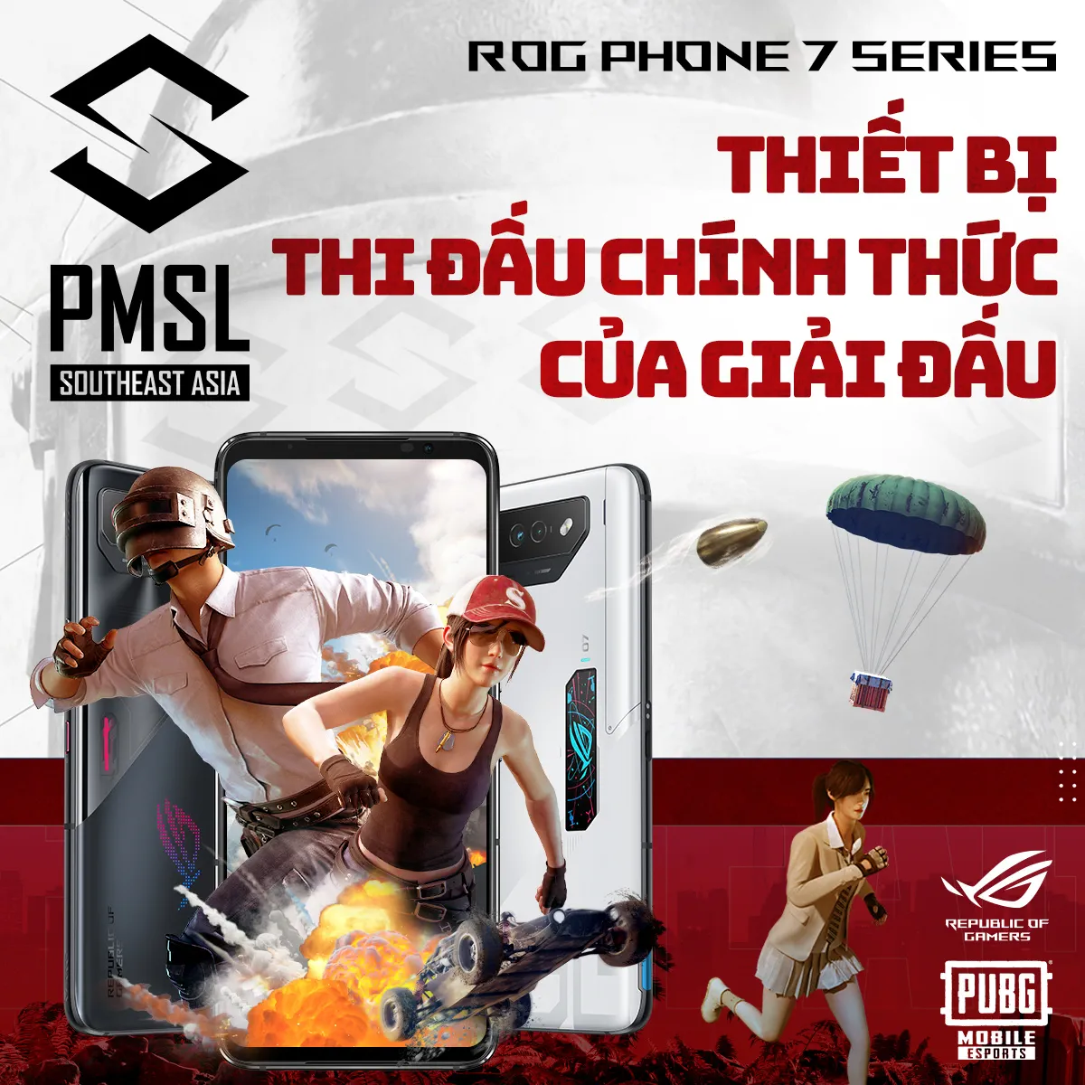 ROG Phone 7 trở thành thiết bị thi đấu chính thức tại giải đấu 2023 PUBG Mobile Super League SEA Fall