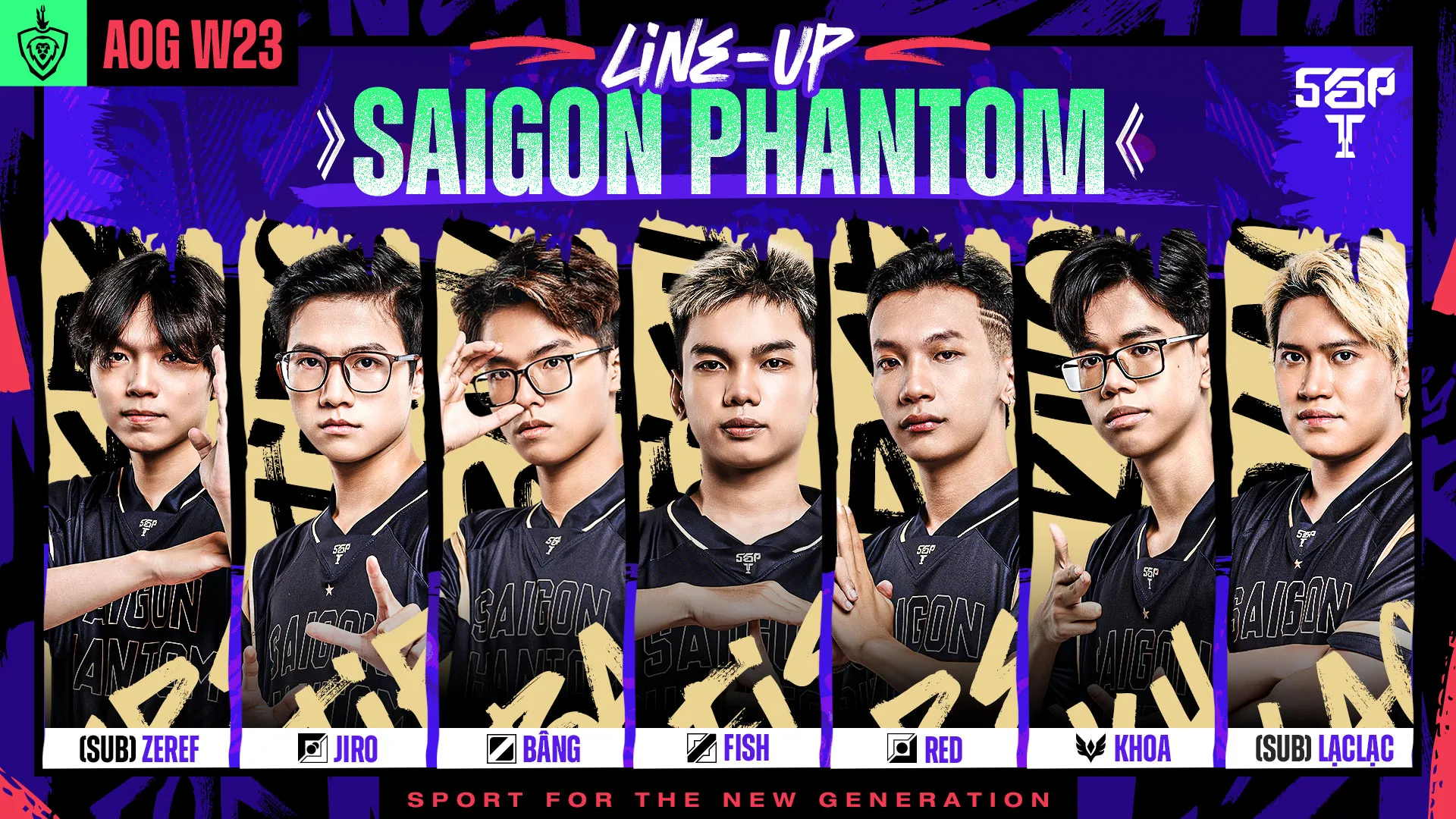 Đội hình Saigon Phantom – ĐTDV mùa Đông 2023