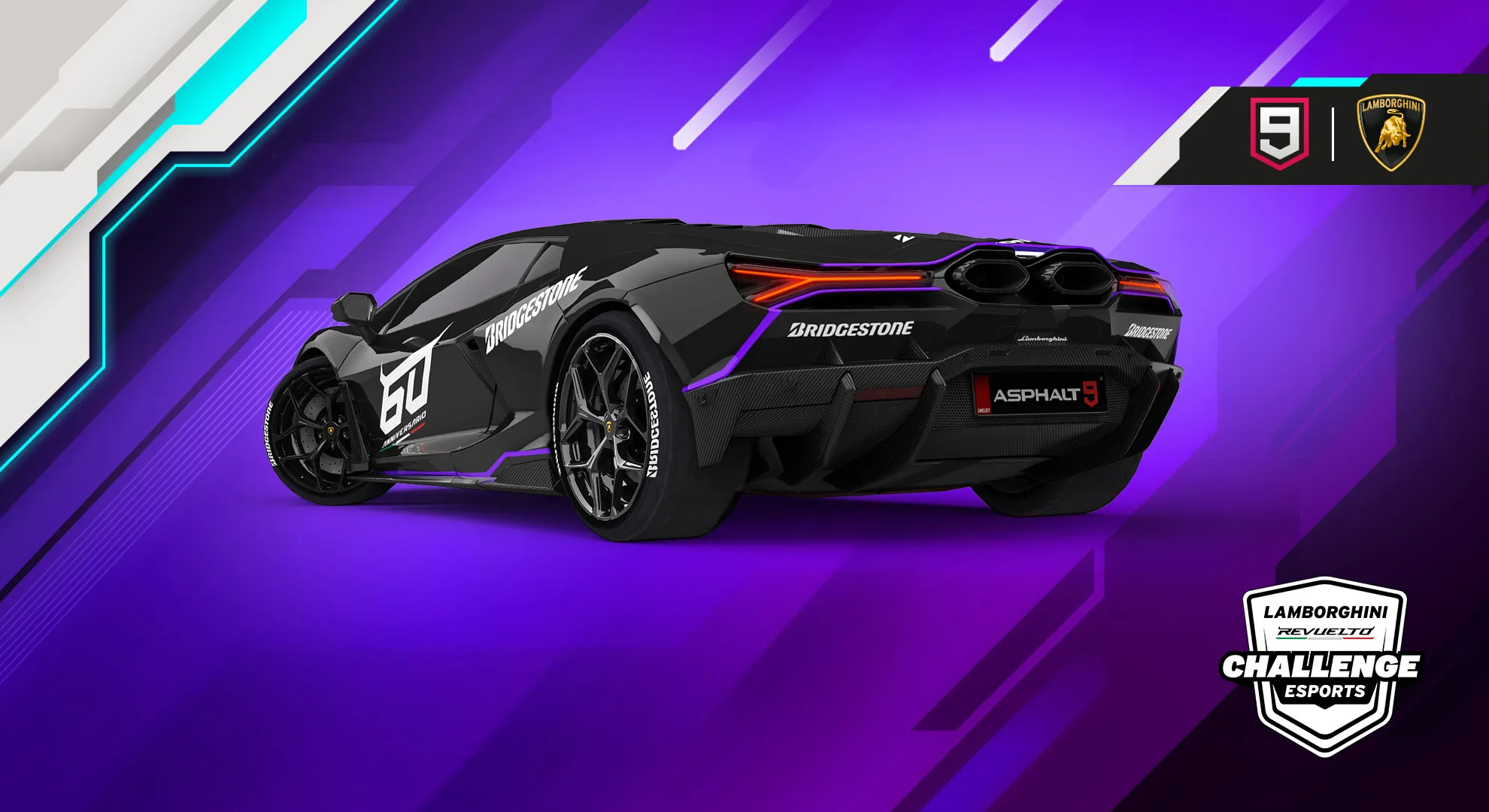 Siêu phẩm đua xe Asphalt 9: Legends ra mắt và công bố thử thách Lamborghini Revuelto eSports Challenge
