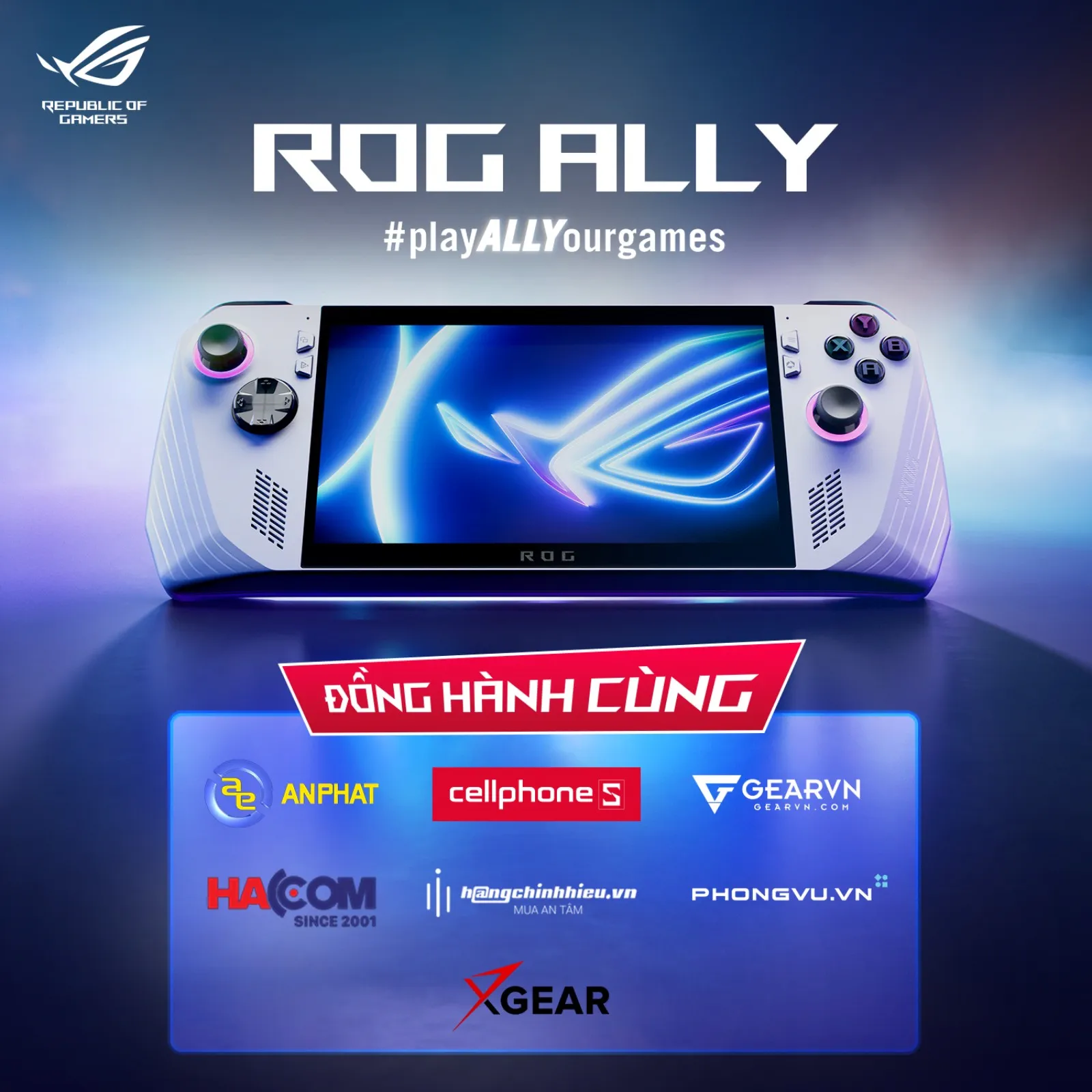 ROG Ally mở rộng kênh phân phối với hơn 200 showroom, sẵn sàng phục vụ game thủ Việt