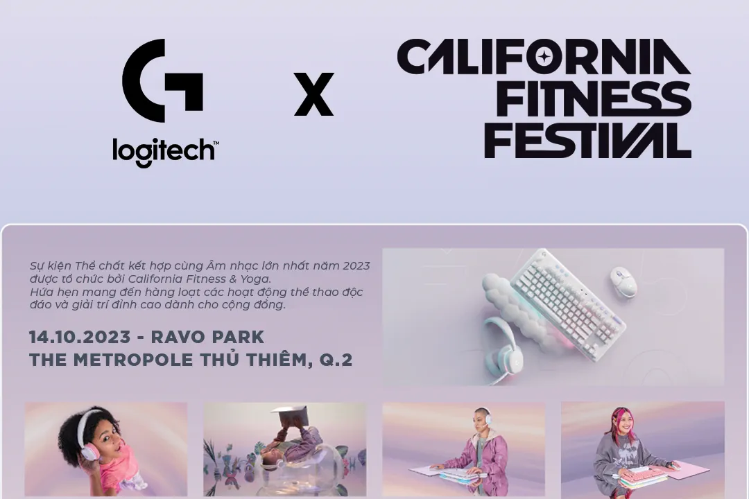 California Fitness & Yoga cùng Logitech G đồng hành nâng cao sức khỏe với chiến dịch MỘT ĐỜI SỐNG KHỎE
