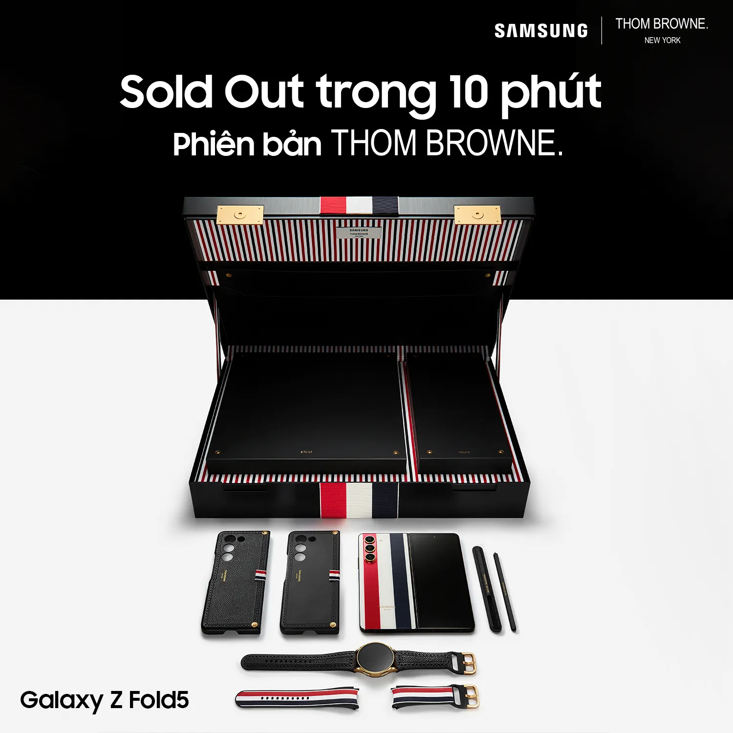 Galaxy Z Fold5 Thom Browne Edition cháy hàng chỉ sau 10 phút mở bán