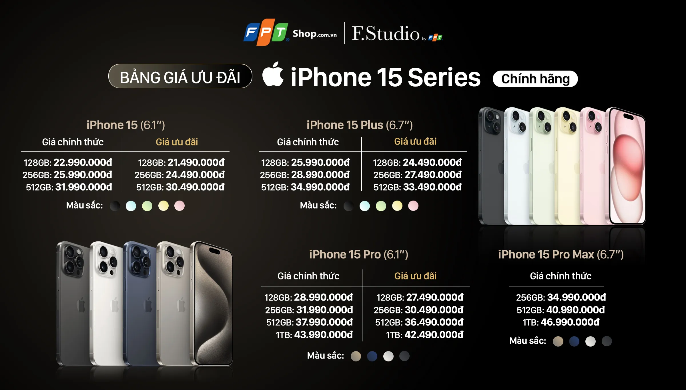 FPT Shop đạt 10,000 đơn đặt trước iPhone 15 Series ngay trong sáng đầu tiên mở cọc