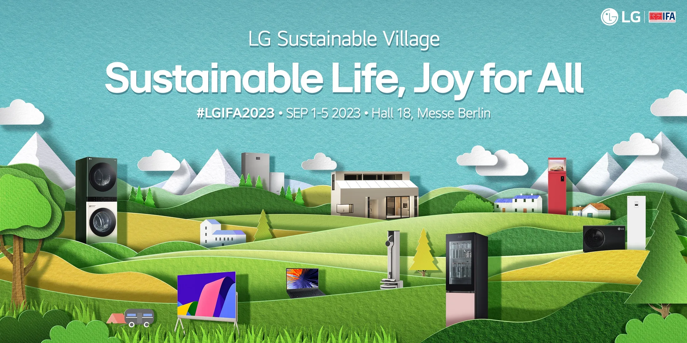LG giới thiệu "Ngôi làng bền vững" tại IFA 2023: Loạt thiết bị, giải pháp cao cấp hướng đến tương lai xanh