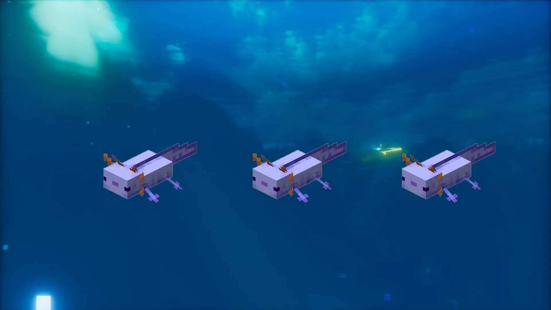 Cách tìm cá axolotl màu xanh quý hiếm nhất trong Minecraft