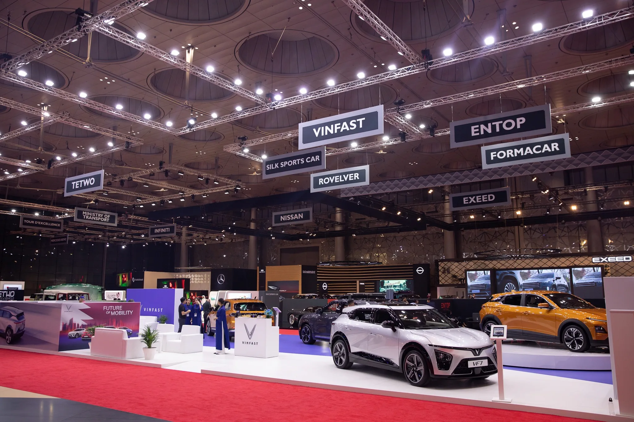 VinFast ra mắt 4 mẫu xe điện tại Triển lãm Geneva International Motor Show Qatar 2023