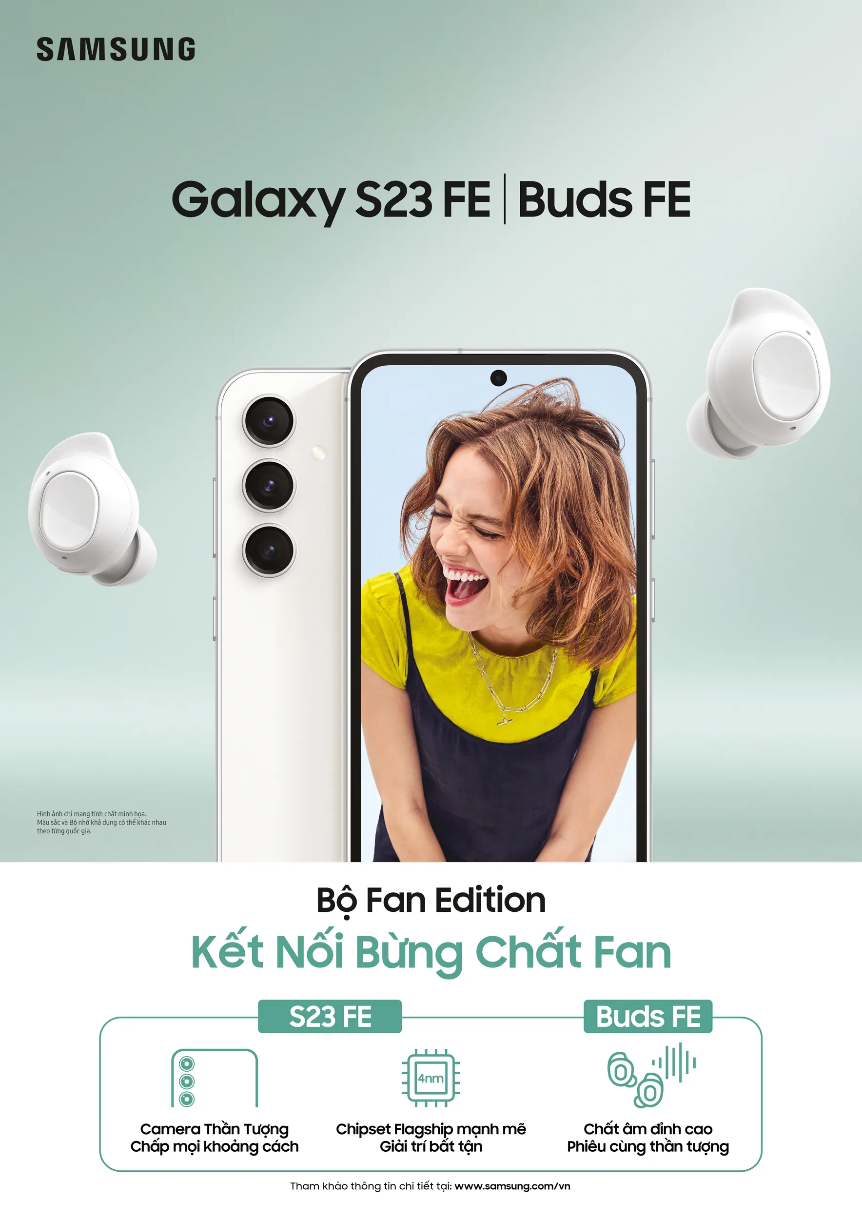 Samsung ra mắt bộ sản phẩm Fan Edition, mức giá cực hấp dẫn khi mua S23 FE và Buds FE tại Thế Giới Di Động