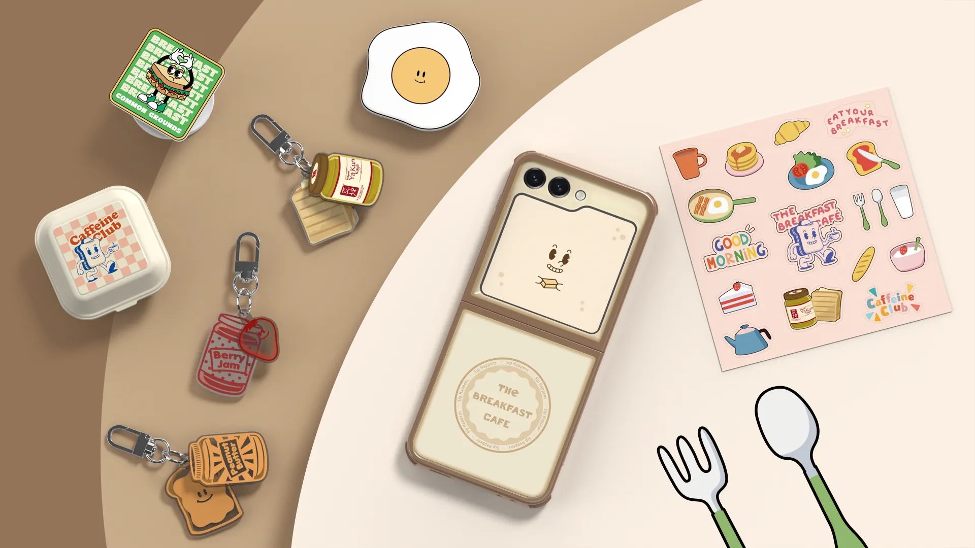 Galaxy Z Flip5 sành điệu hơn với bộ sưu tập phụ kiện “The Breakfast Café”