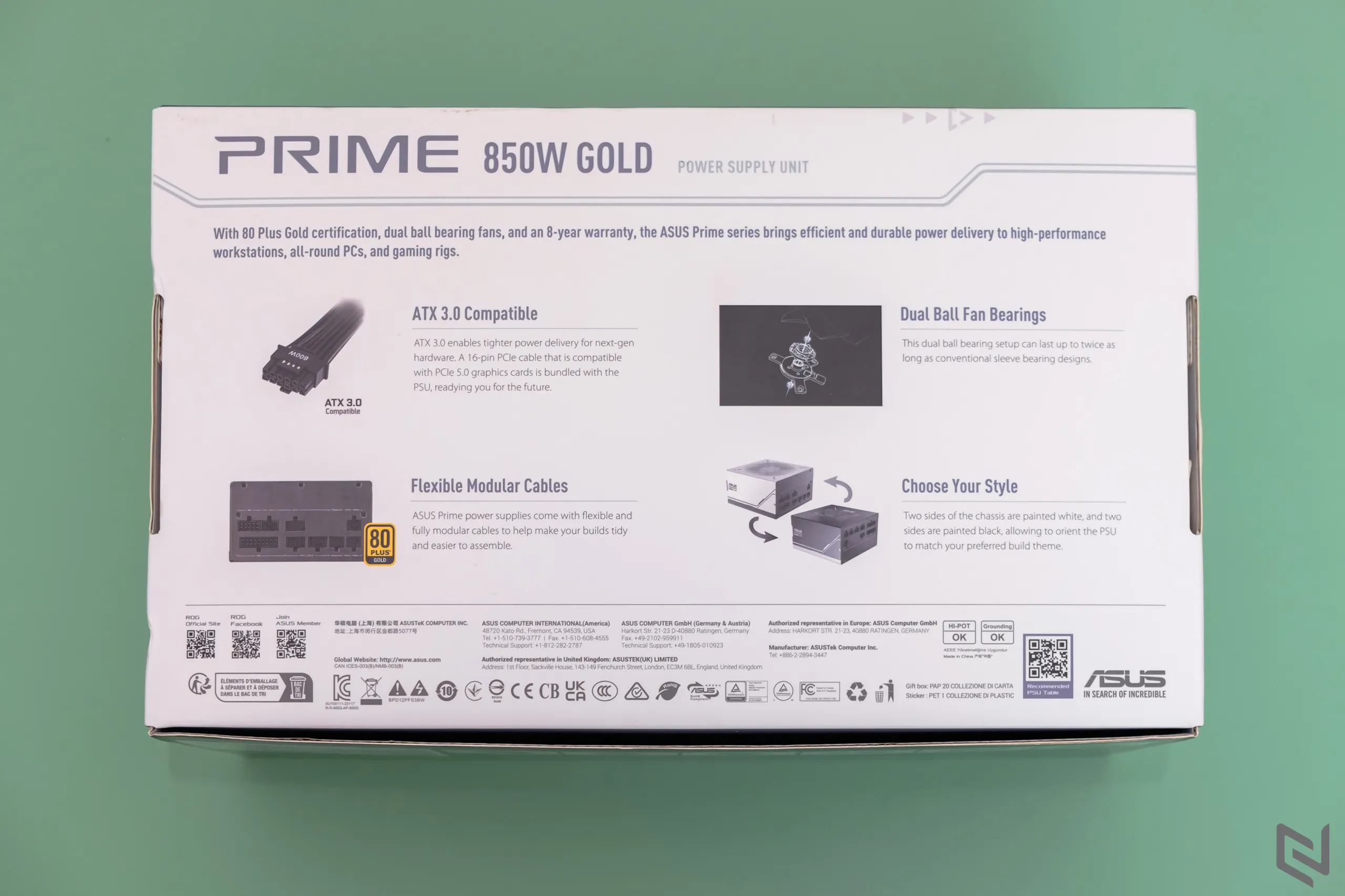 Trên tay nguồn máy tính ASUS Prime 850W Gold: Chuẩn 80+ Gold với hiệu suất cao, bền bỉ và an toàn cho hệ thống