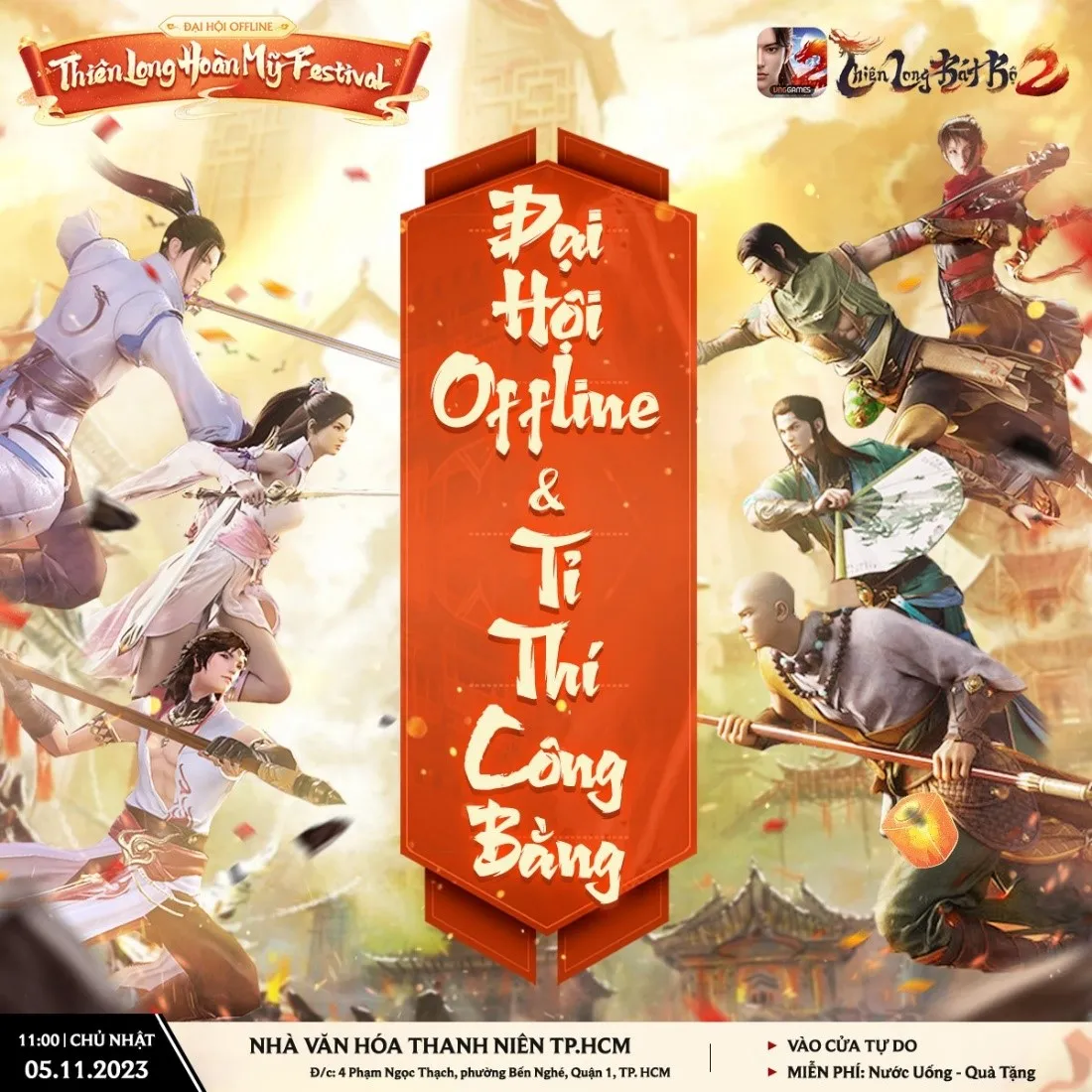 Hàng trăm game thủ sẵn sàng tham dự Đại hội Offline Thiên Long Hoàn Mỹ Festival tại TP.HCM và Hà Nội