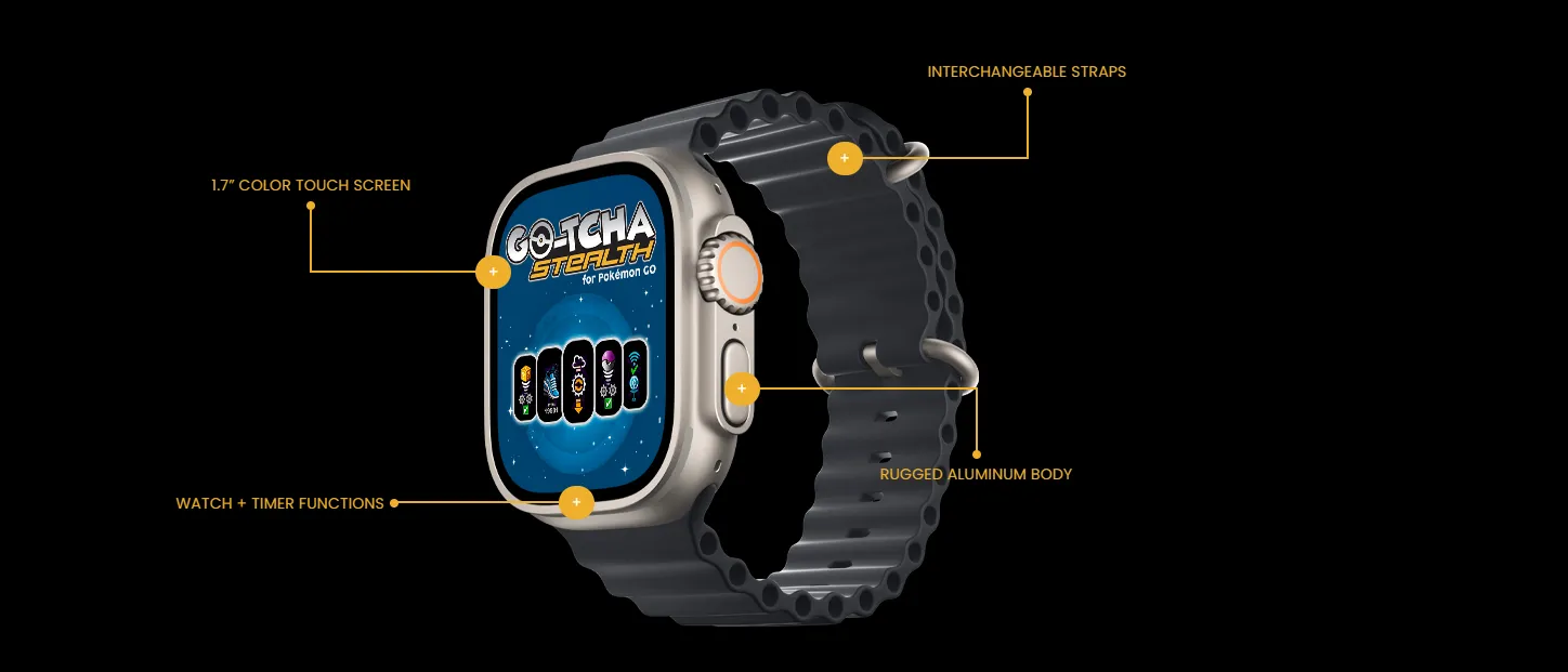 Phụ kiện bắt Pokemon GO - Go-tcha Stealth ra mắt với thiết kế giống Apple Watch Ultra