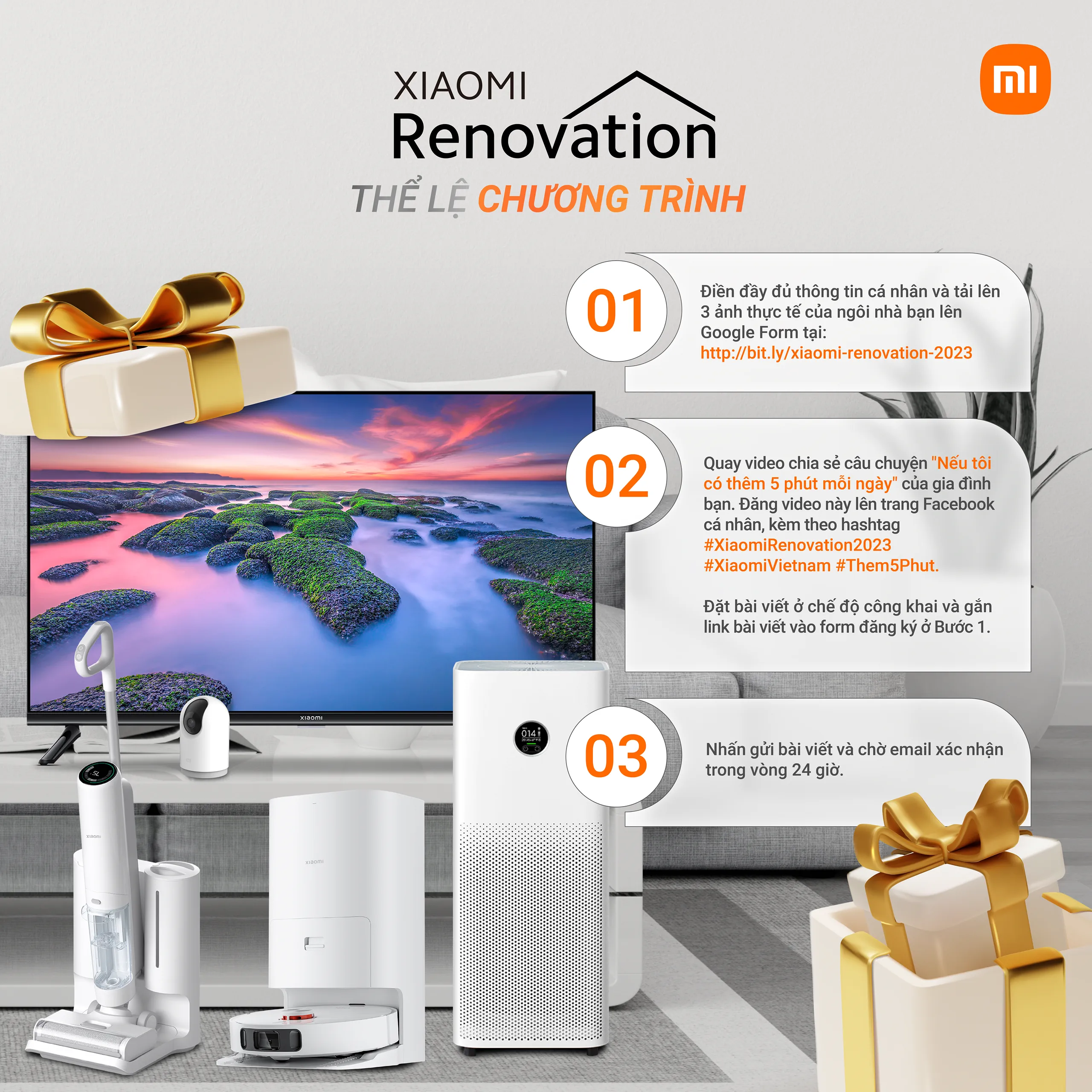 Xiaomi Renovation 2023 trở lại với thông điệp “Nâng tầm chất sống, Trọn vẹn yêu thương”