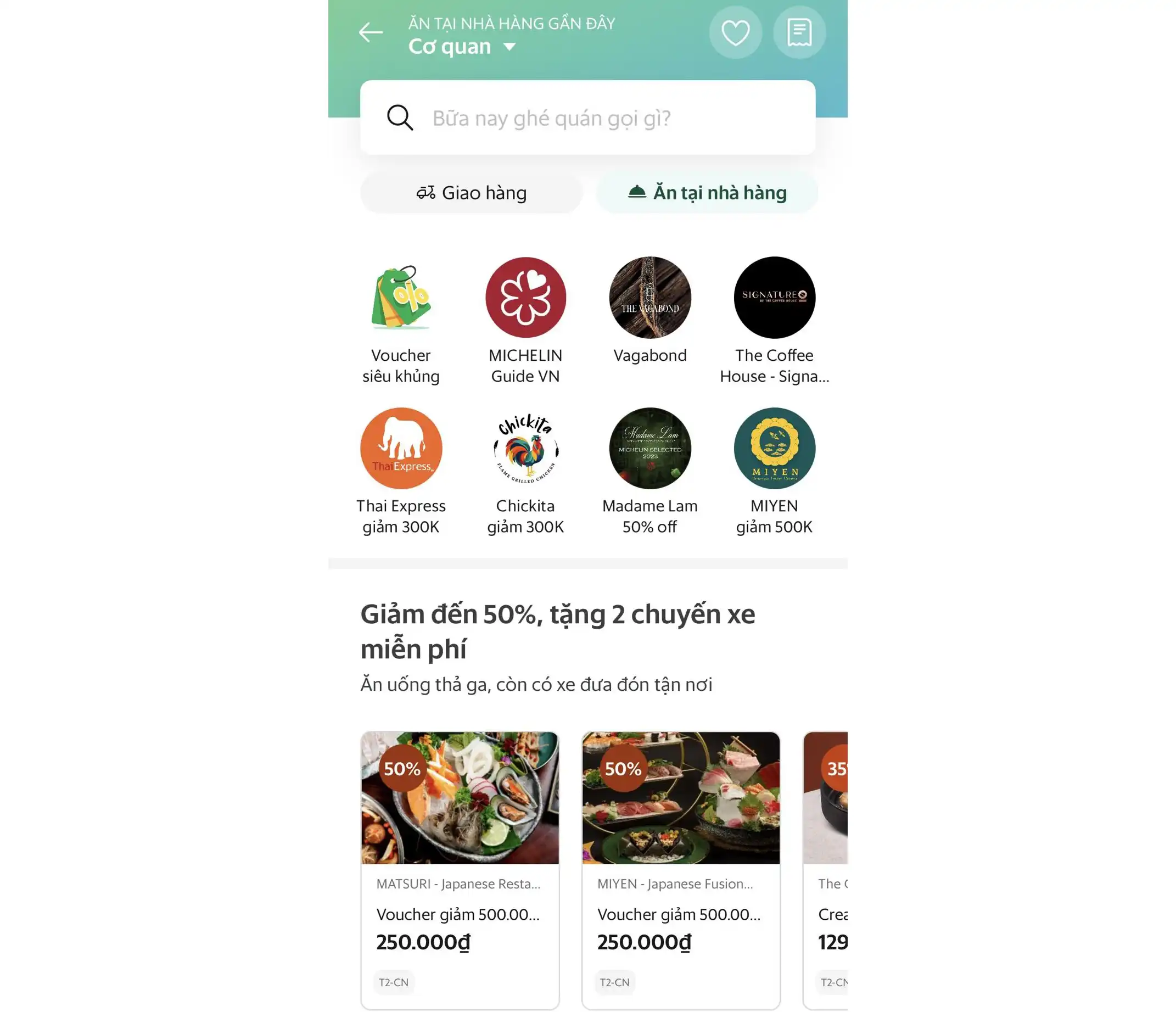 GrabFood thử nghiệm tính năng “Ăn tại nhà hàng”
