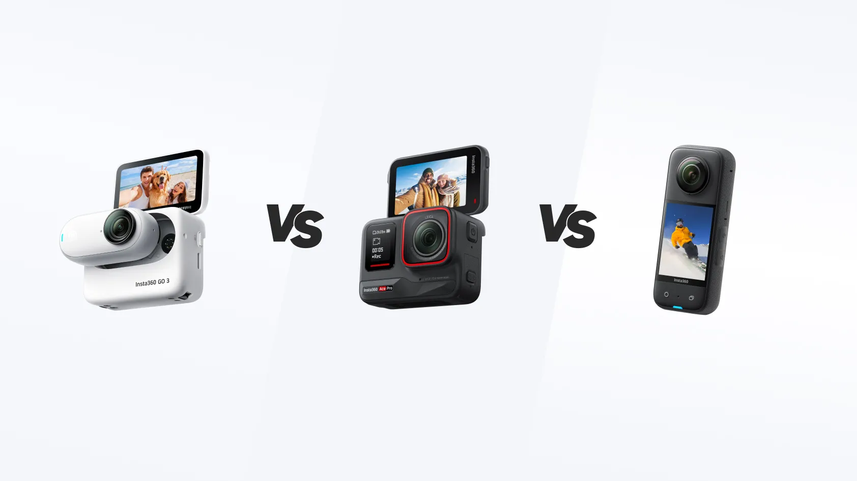 So sánh Insta360 GO 3, Ace Pro và X3: Camera hành động nào phù hợp với bạn?