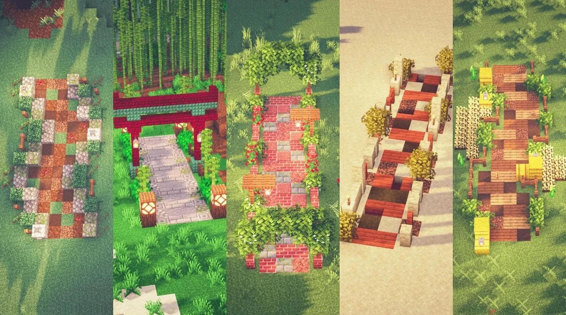 10 mẫu thiết kế đường đi đẹp nhất trong Minecraft