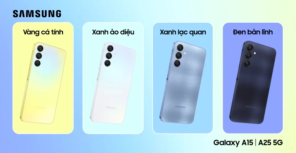 Samsung Galaxy A15 và A25 5G ra mắt tại Việt Nam: Trải nghiệm cao cấp, giá cả phải chăng
