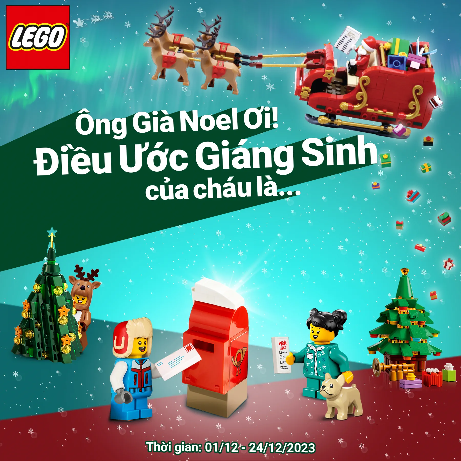 Làng Giáng sinh LEGO: Điểm hẹn sáng tạo cho trẻ em và gia đình