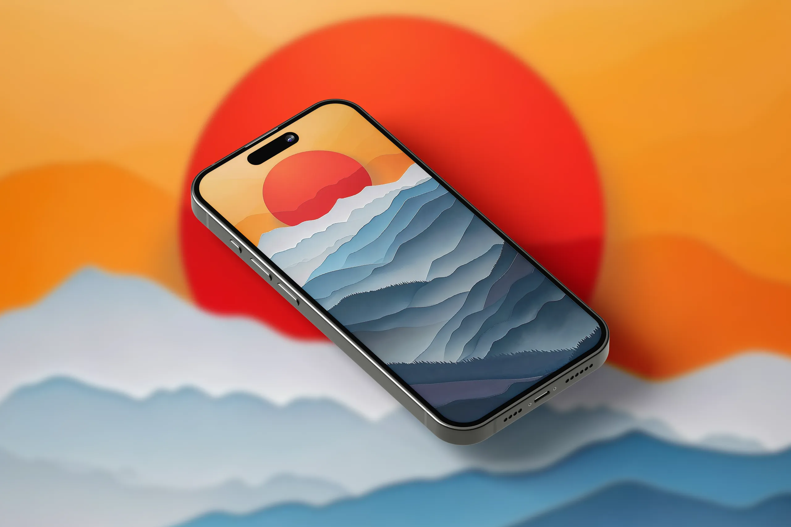 Hình nền iPhone đẹp và chất lượng cao chủ đề mây được tạo bởi AI