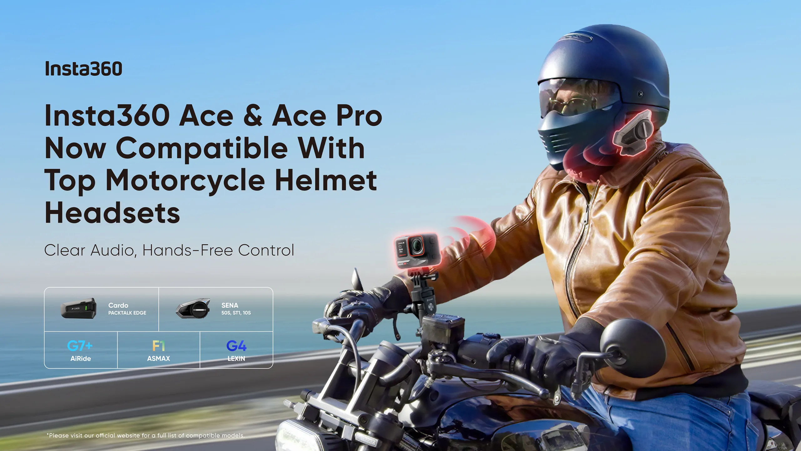 Camera hành động Insta360 Ace và Ace Pro tung cập nhật mới hỗ trợ kết nối tai nghe gắn mũ bảo hiểm và các đồng hồ từ Garmin, Apple