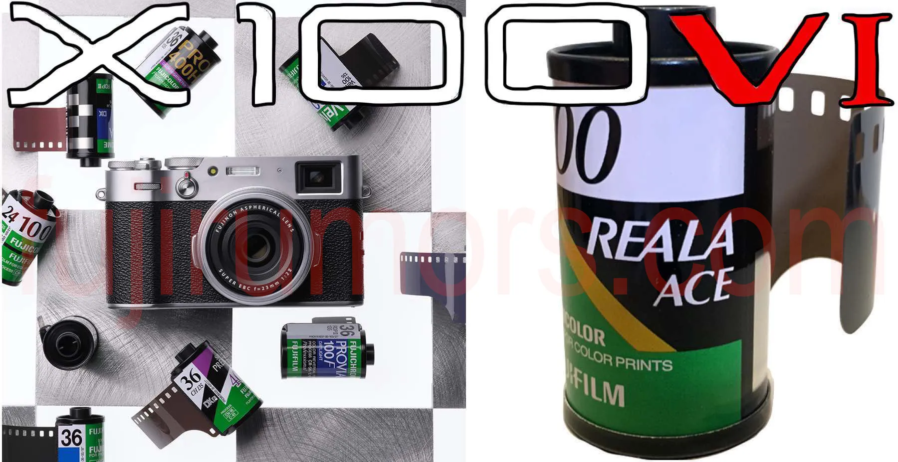 Fujifilm X100VI sẽ lớn hơn một chút so với X100V và được tích hợp giả lập màu REALA ACE