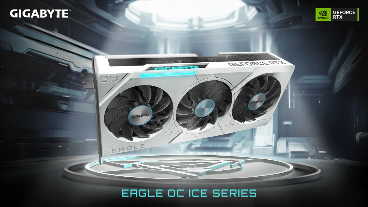 GIGABYTE ra mắt dòng card đồ họa GeForce RTX 40 EAGLE OC ICE