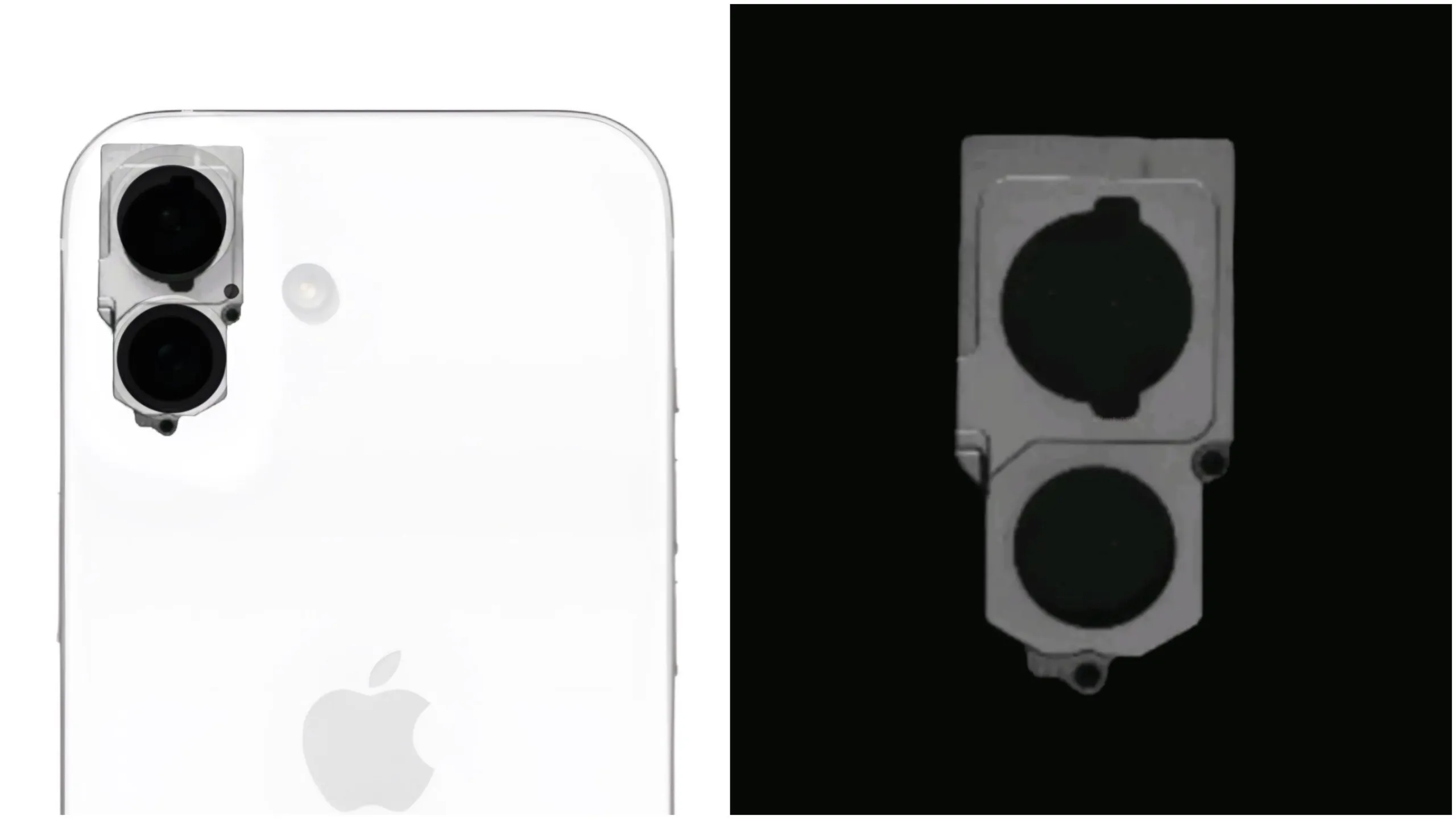 Lộ diện khung camera iPhone 16 với thiết kế đặt dọc