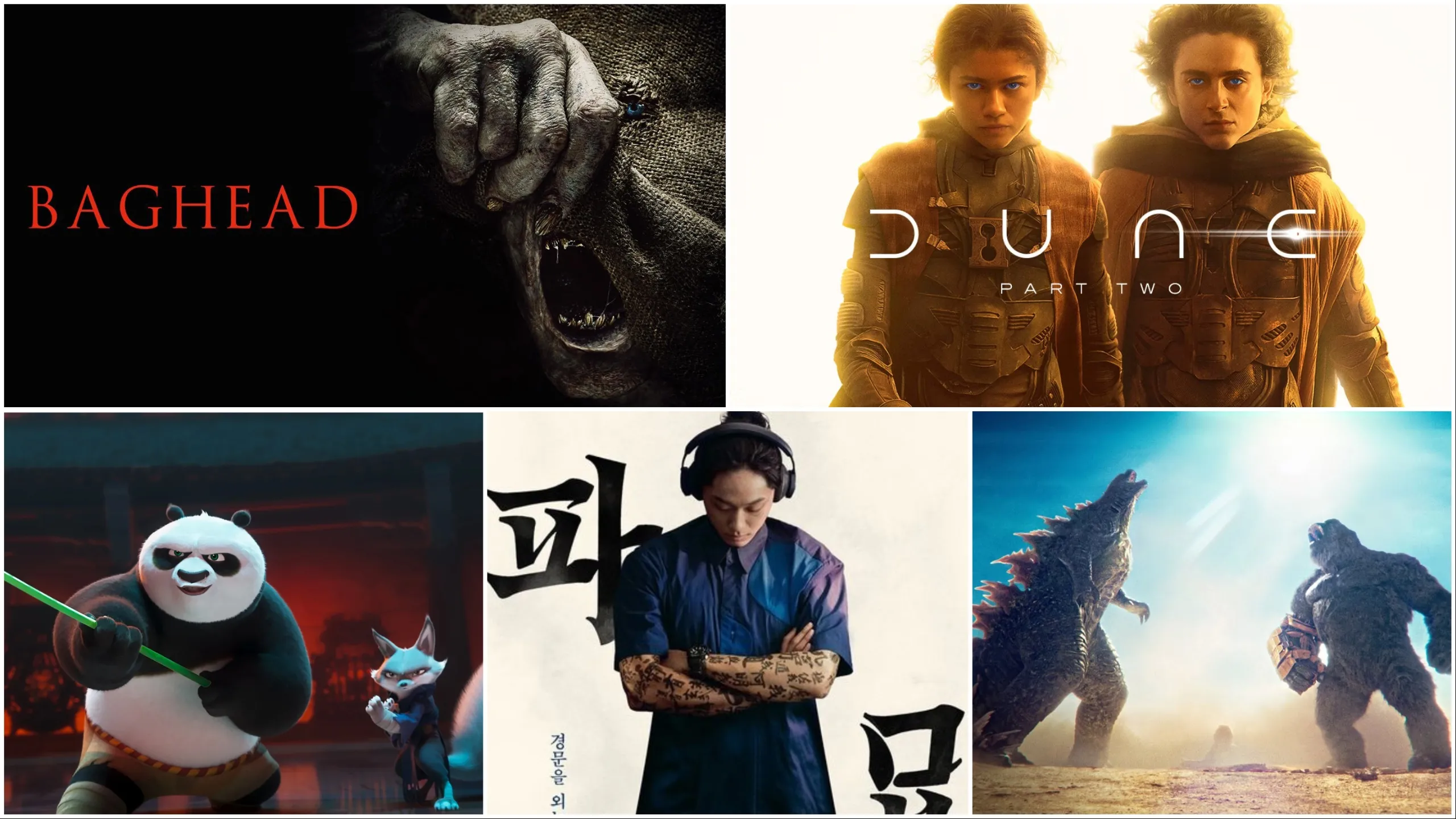 Phim chiếu rạp tháng 3/2024 – Dune: Hành Tinh Cát phần 2, Kung Fu Panda 4 và đặc biệt Godzilla x Kong