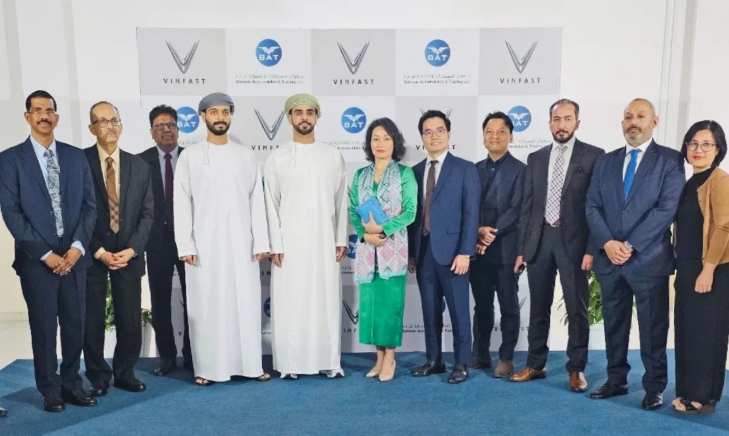 VinFast hợp tác với BAT mở 13 đại lý xe điện tại Oman