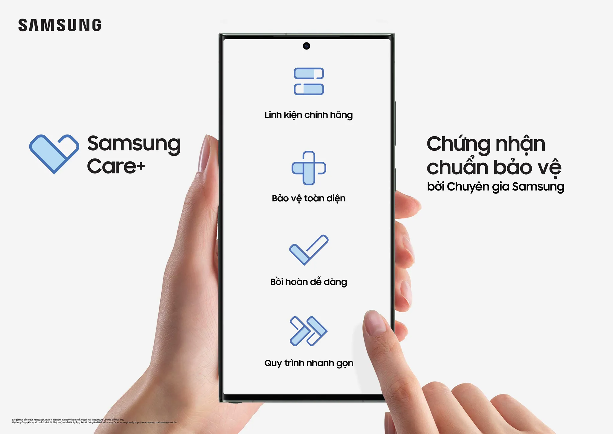 Samsung tung ưu đãi gói Samsung Care+ dành cho người mua S24 và những lý do người dùng Galaxy nên trang bị gói này cho thiết bị của mình