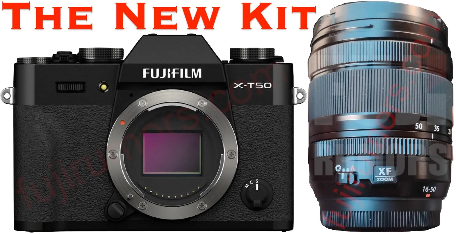 Máy ảnh Fujifilm X-T50 sẽ được ra mắt cùng với ống kit XF 16-50mm F2.8-4.8