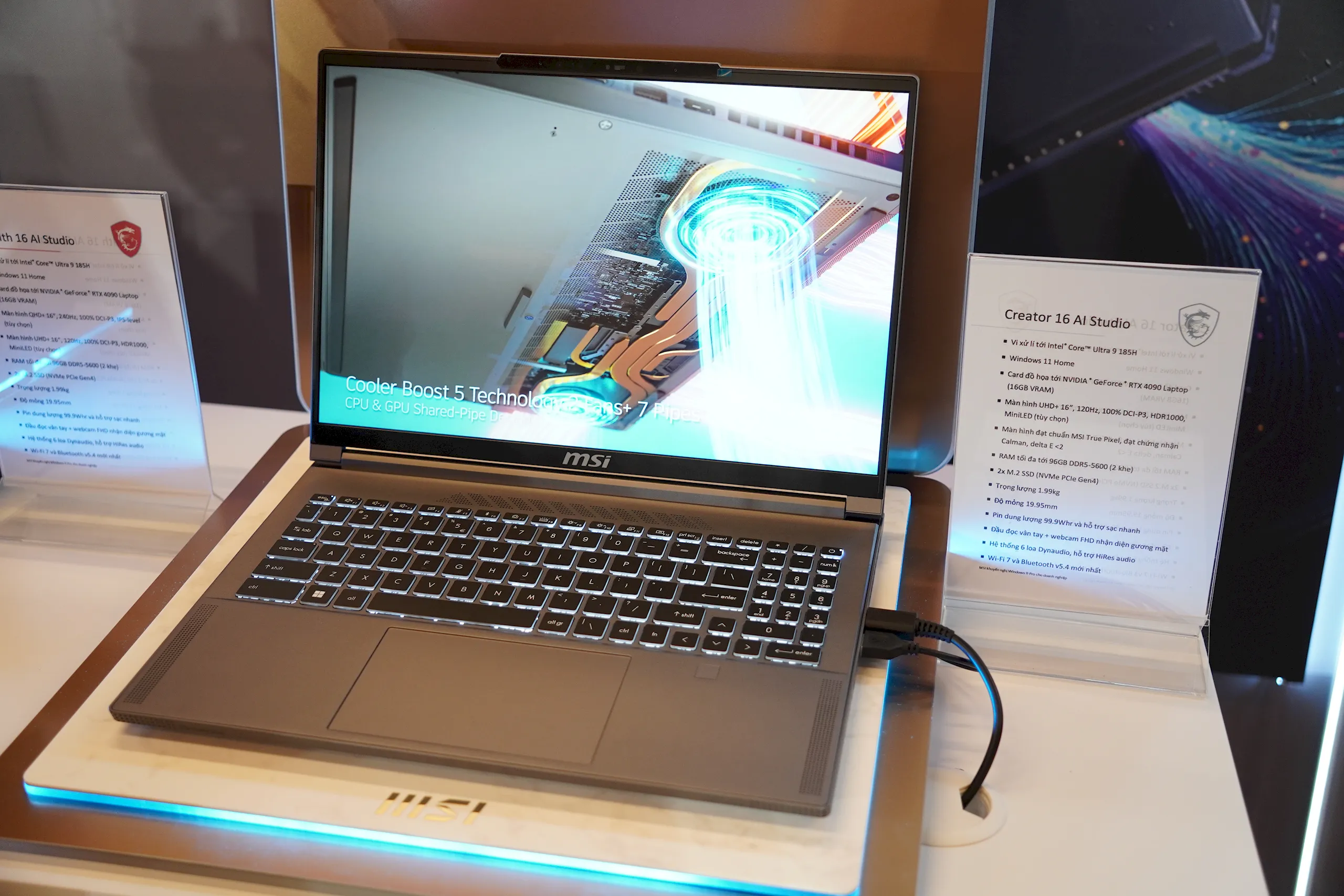 MSI ra mắt loạt laptop mới hỗ trợ AI tại Việt Nam