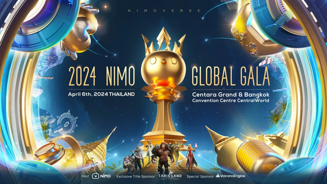 Lần đầu tiên Nimo Global Gala 2024 tổ chức tại Thái Lan, vinh danh các streamer và đối tác xuất sắc!