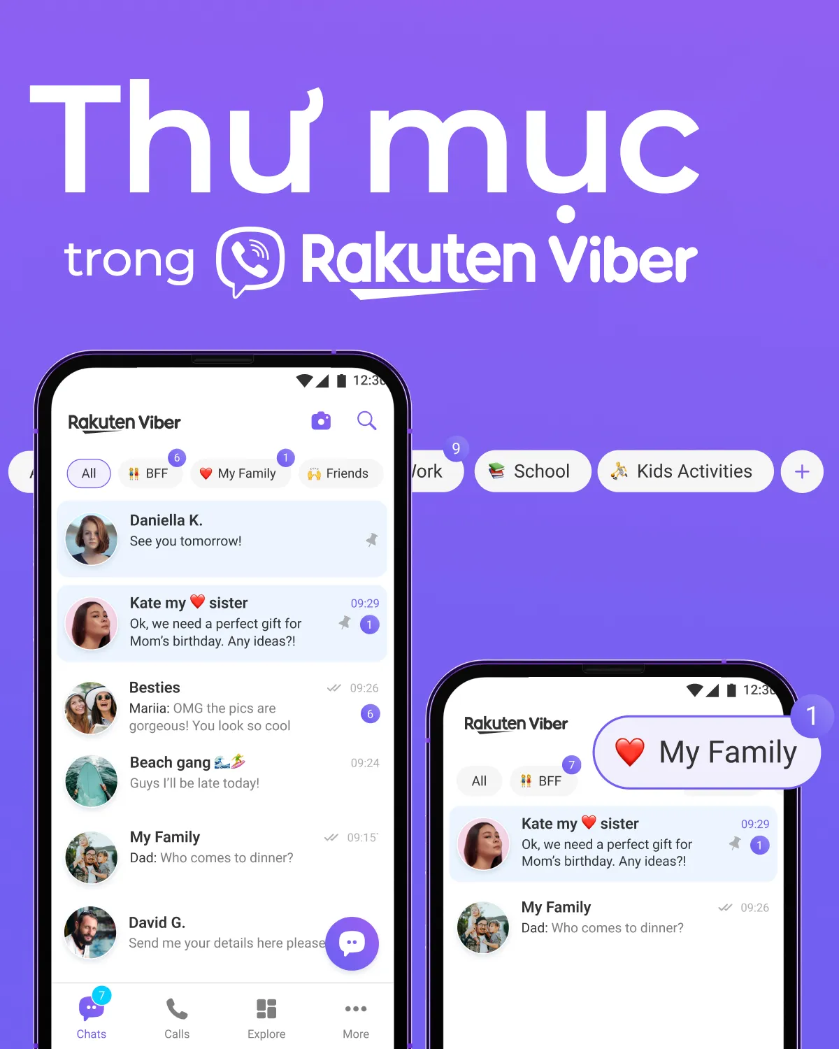 Rakuten Viber ra mắt thư mục trò chuyện tùy chỉnh