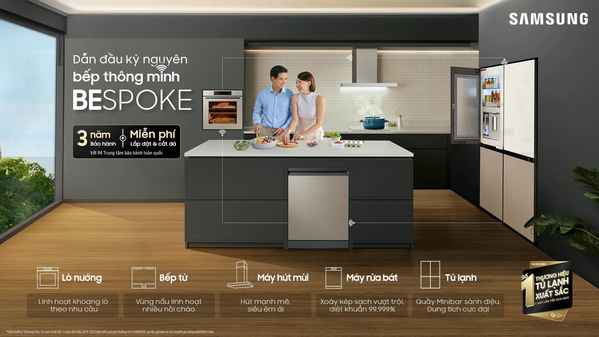 Bộ sưu tập bếp Samsung Bespoke: Giải pháp bếp thông minh cho cuộc sống hiện đại